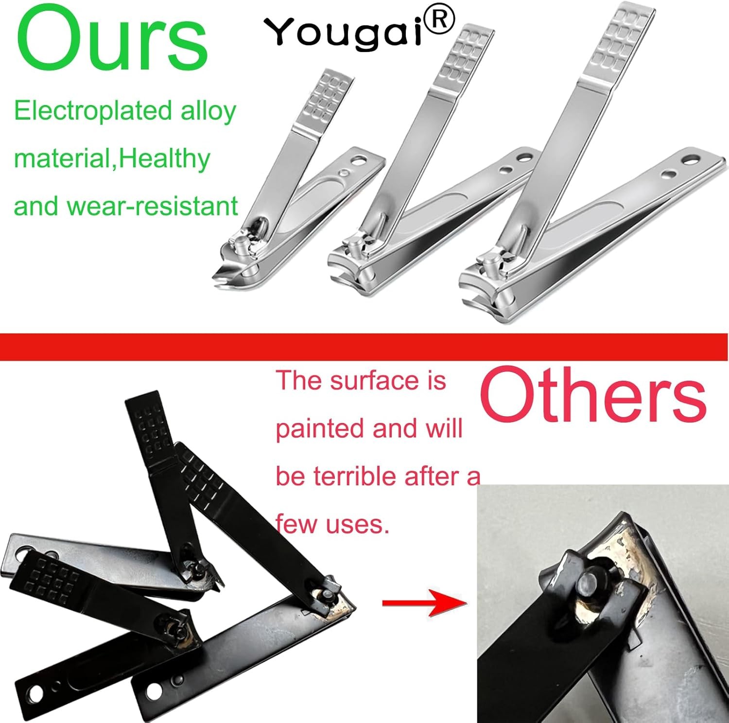 Yougai Nail Clippers Set – 18 Pcs Professional Manicure Pedicure Kit Gifts for F