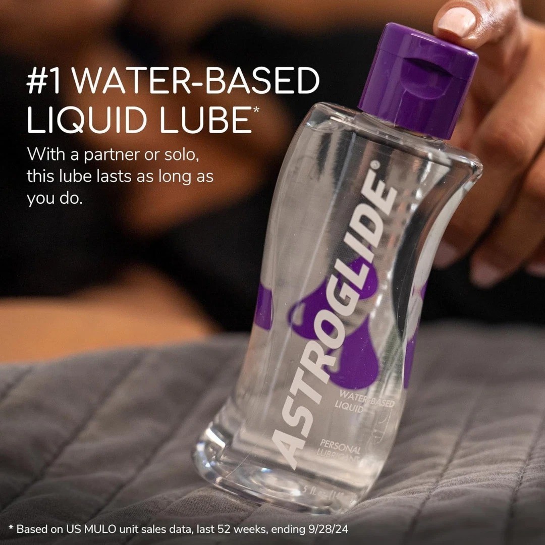 Astroglide Water Based Lube (12 Fl Oz), Liquid Personal Lubricant, Long-Lasting