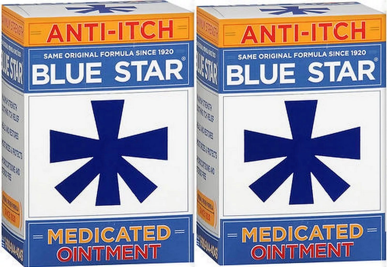 4 Pack Blue Star Ointment For Ringworm / Eczema Itching 2 Oz Each Fast Shipping