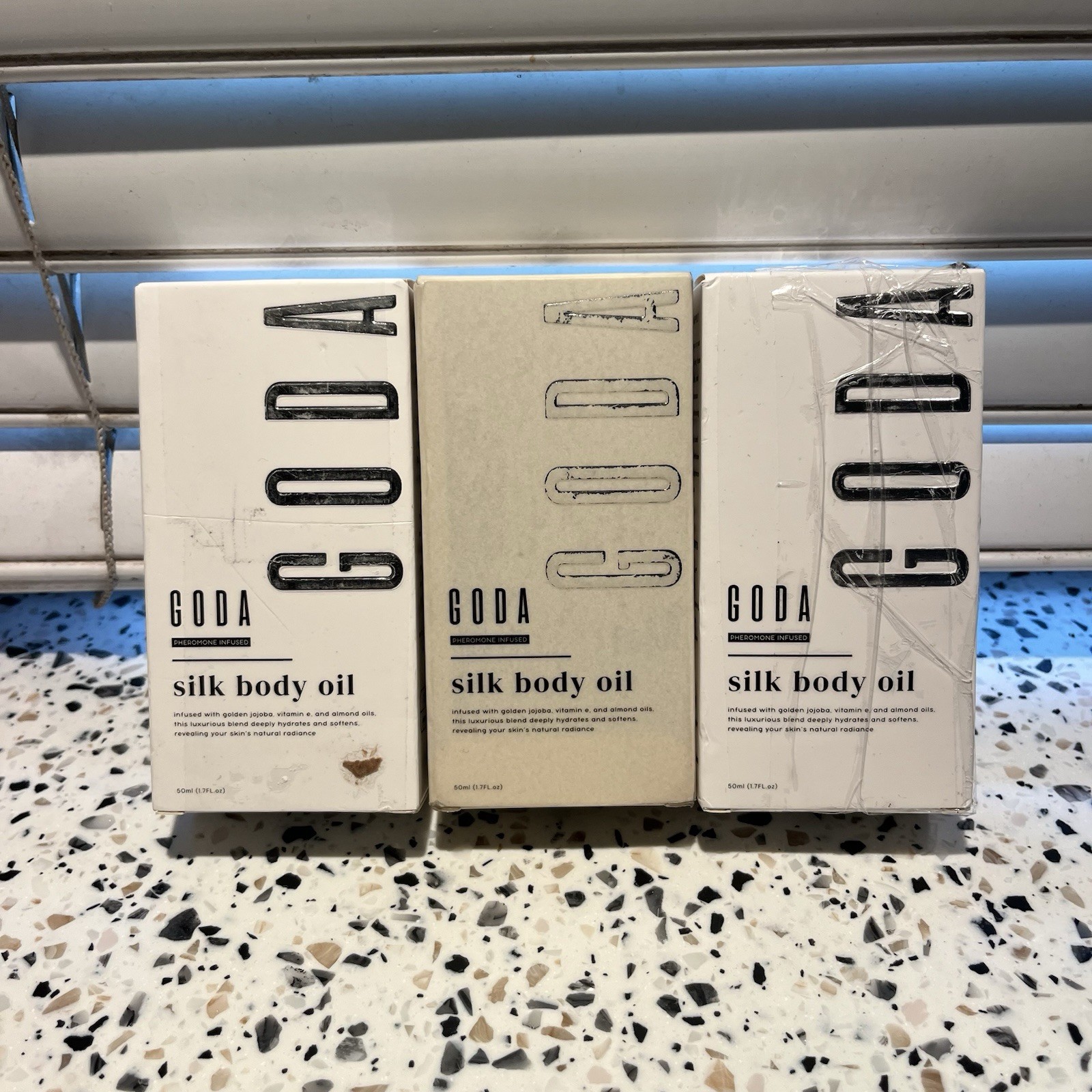 GODA Silk Body Oil Firming Anti Aging Moisturizer Formula 1.7oz LOT Of 3 Boxes
