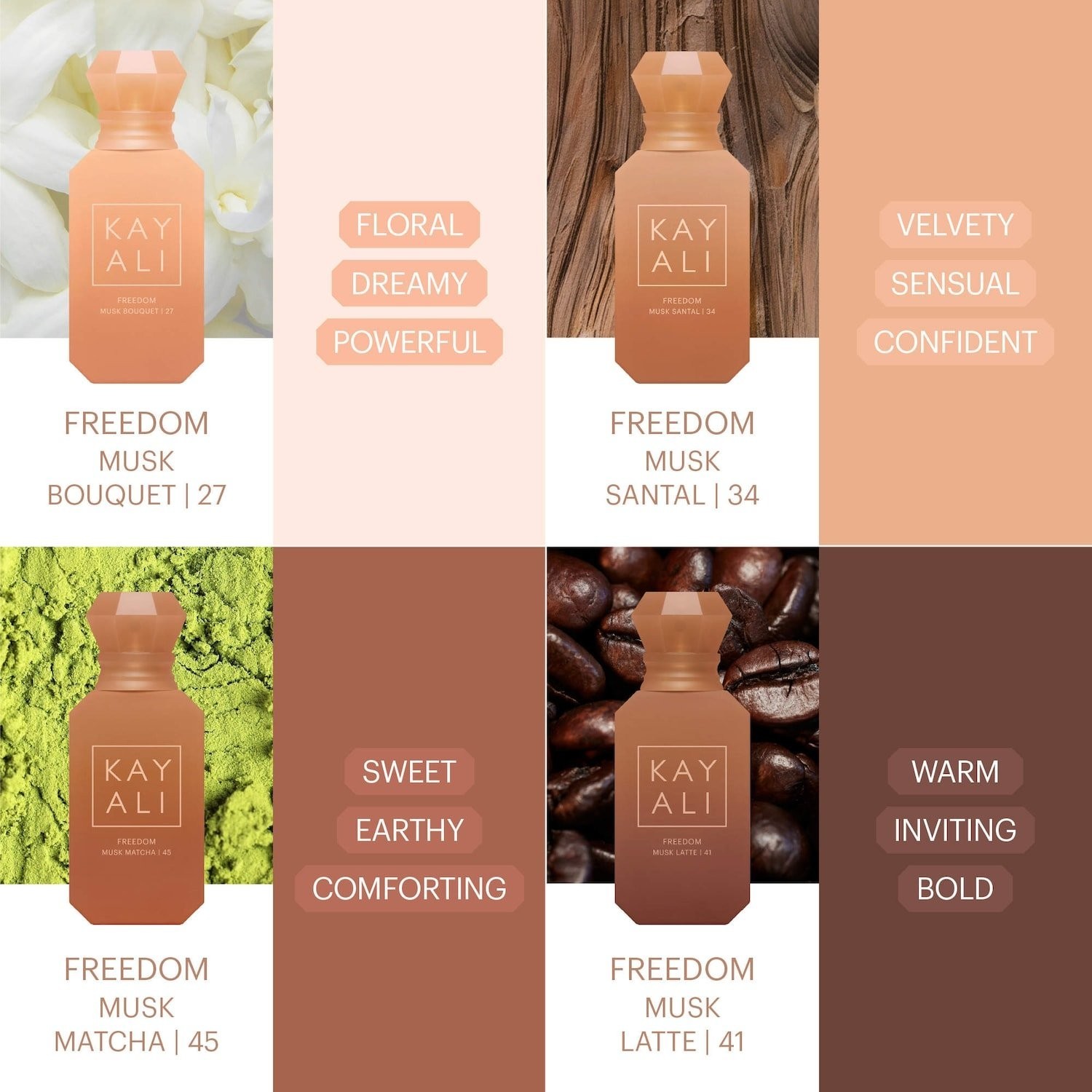 Authentic KAYALI FREEDOM Discovery Layering Sampler Freedom Set,4×0.05 oz/1.5 mL