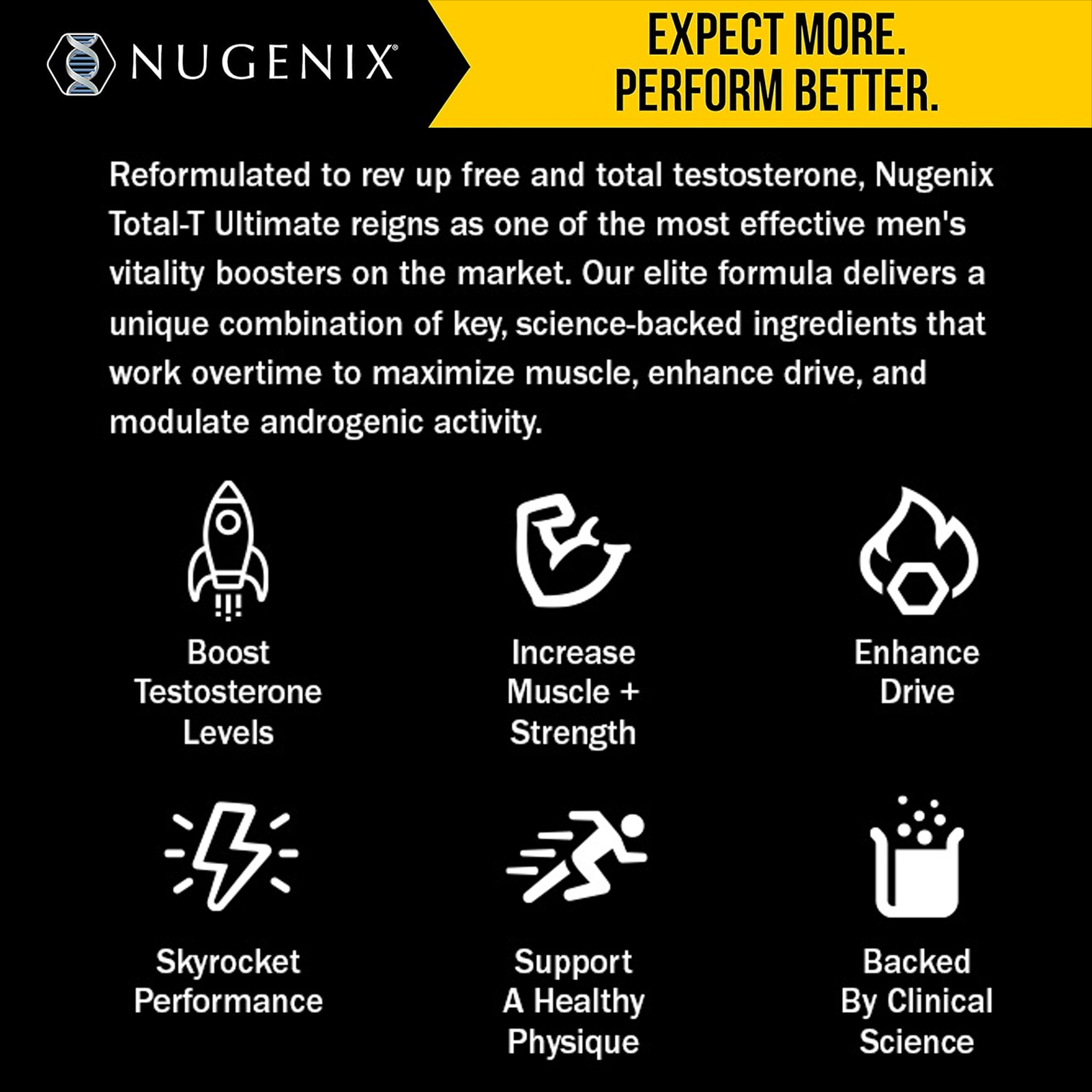 Nugenix Total-T Ultimate – Testosterone Booster, Muscle, Stamina, Performance