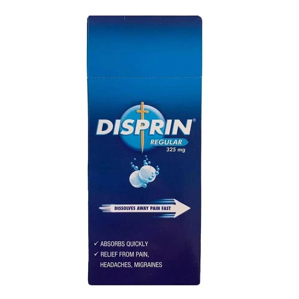 Disprin Regular (120 Effervescent Tablets) -Fast Relief, Free Shipping, Exp 2027