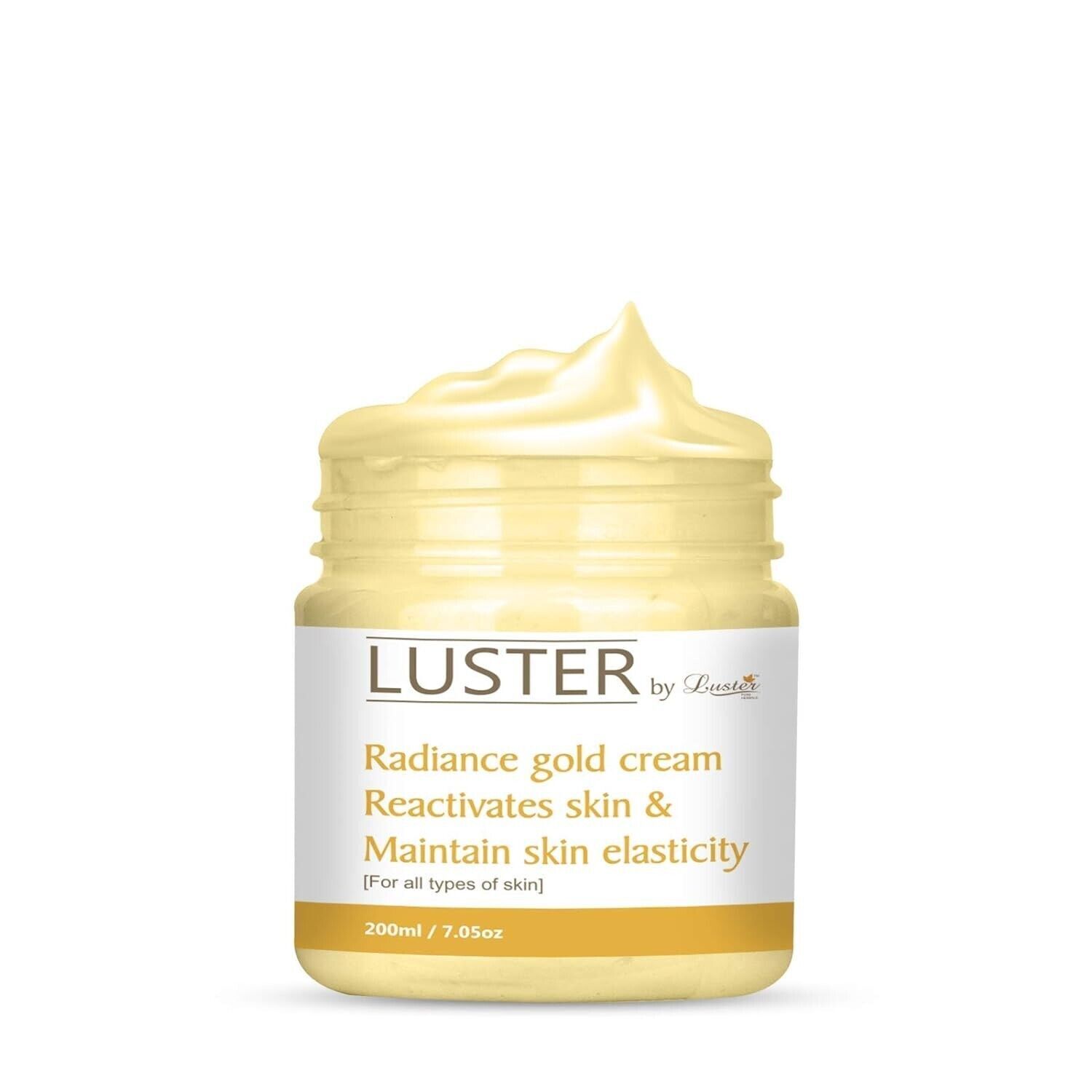 Luster Radiance Gold Facial Massage Cream | Reactivates Skin (200ml) UNISEX