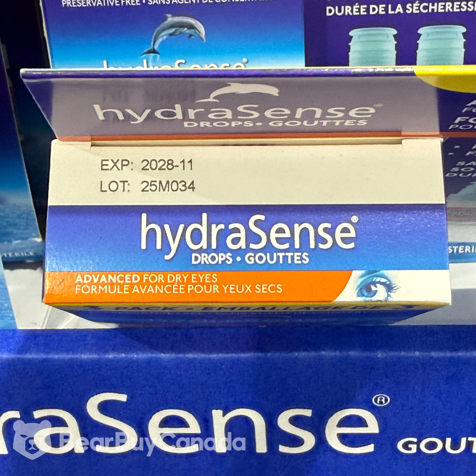 hydraSense Advanced Dry Eye Drops 3 x 10mL Preservative Free Exp:11/2028