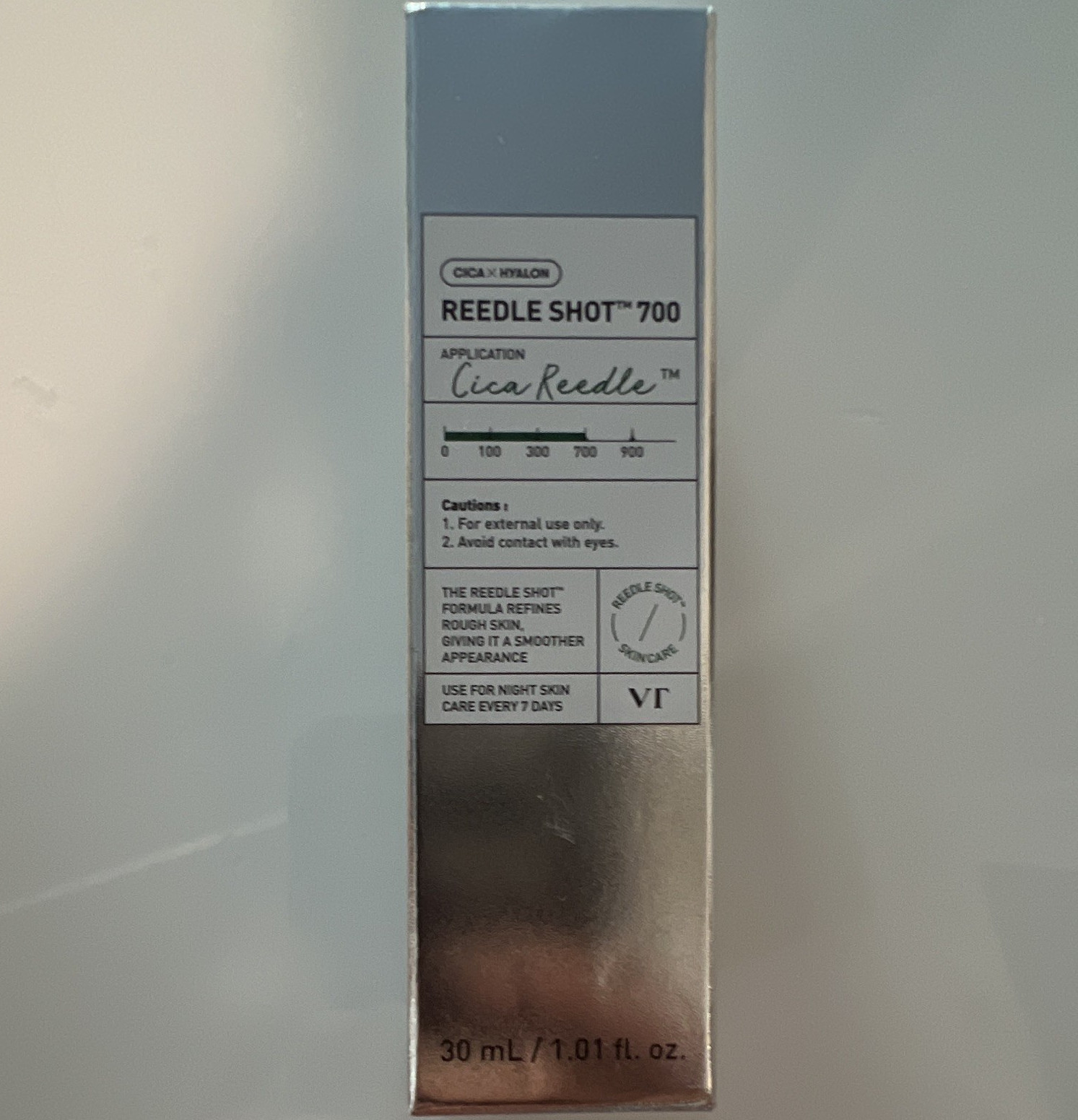 VT Reedle Shot 700 Cica Night Skin Care Treatment Serum, Face, 30 mL