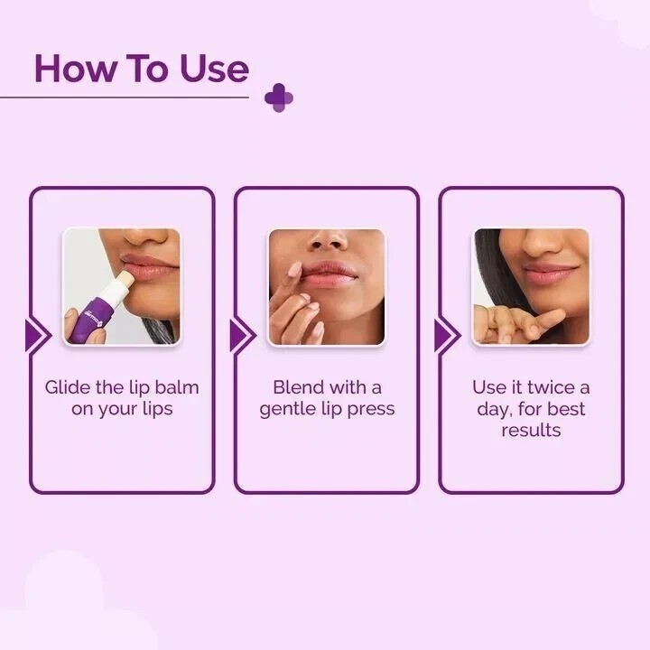 The Derma Co 1% Vitamin C Brightening Lip Balm or Dark, Pigmented, Dry Lips 4GM