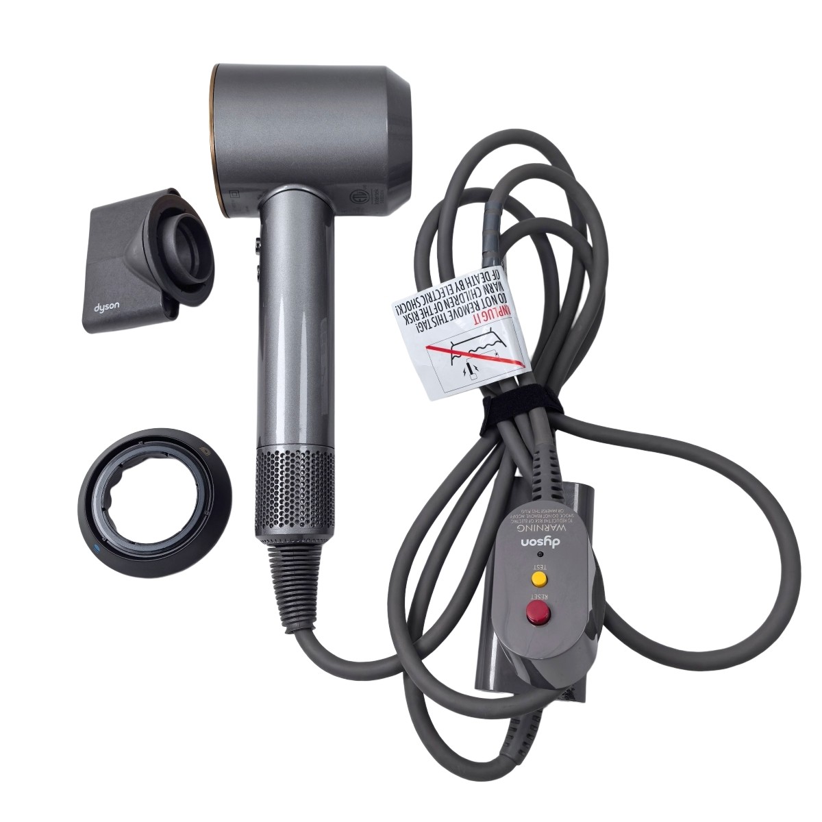Dyson Supersonic Genuine Hair Dryer with 2 Styling Attachments Nickel-Copper