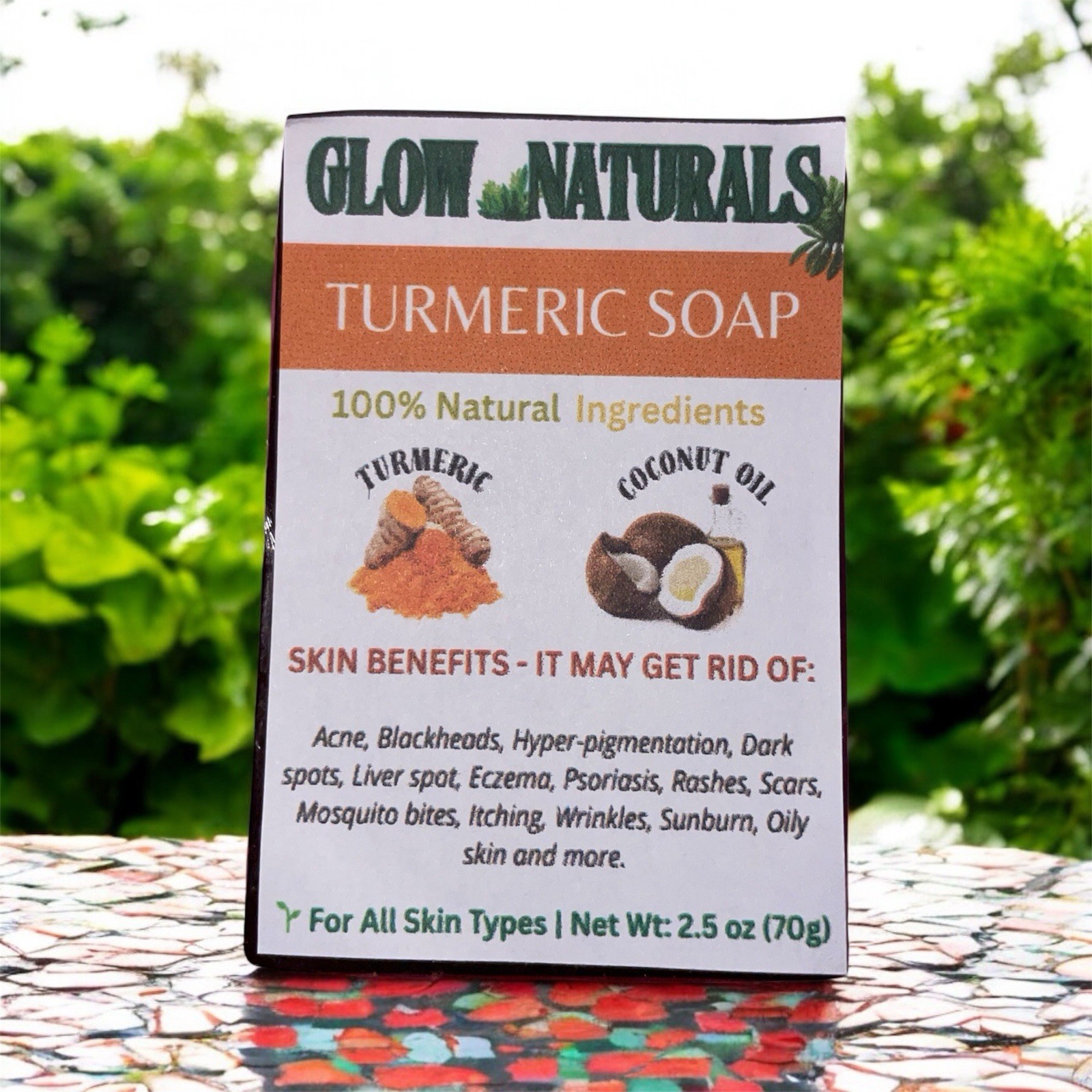 Natural Tumeric Soap Dark Spots,Skin Brightening, Scar Fading Lightening Pigment