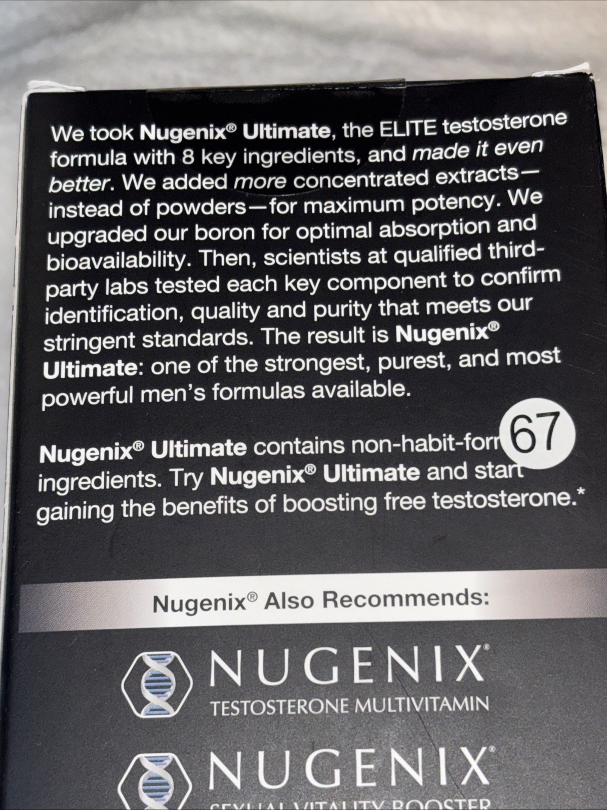 Nugenix Ultimate Advanced Free Testosterone Booster Tablets 100ct Men’s Health