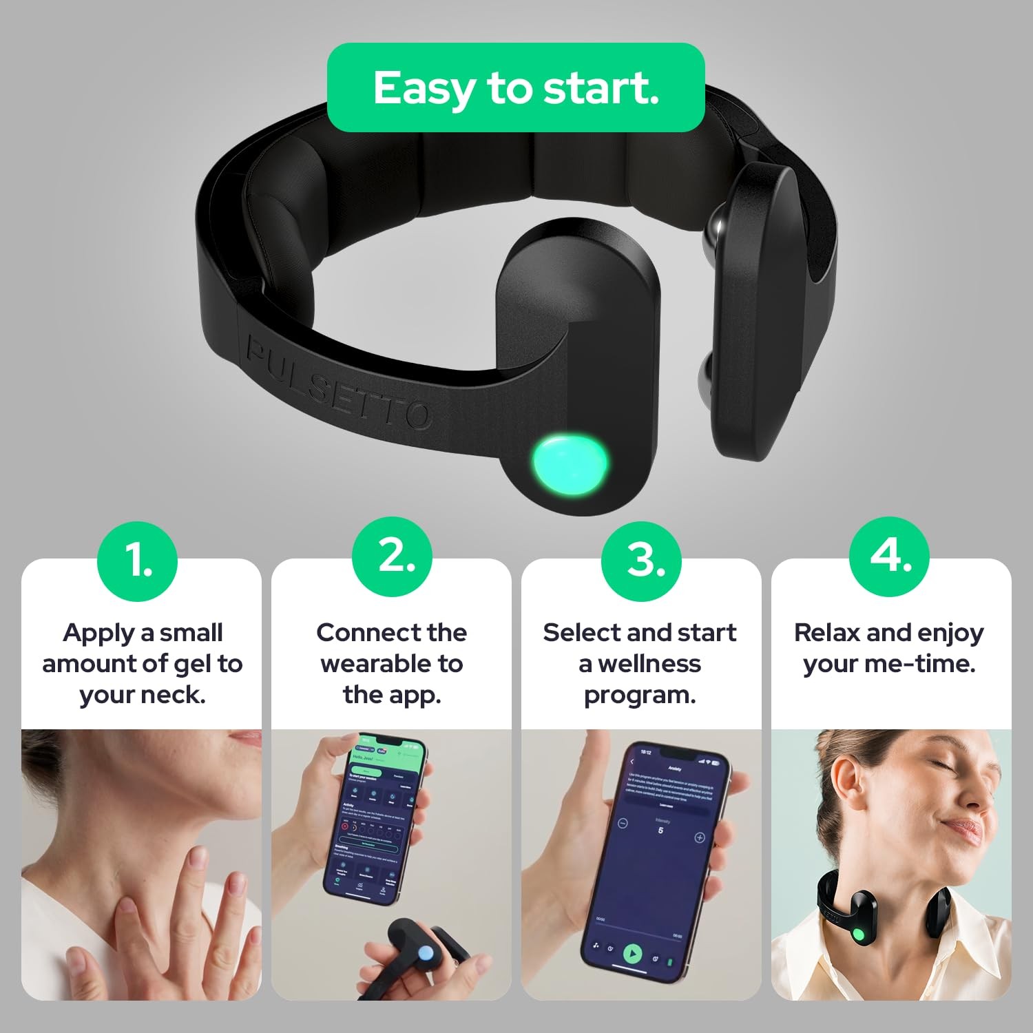 Pulsetto FIT (V2) Wellness Wearable – Relaxation, Sleep & Daily Wellness…