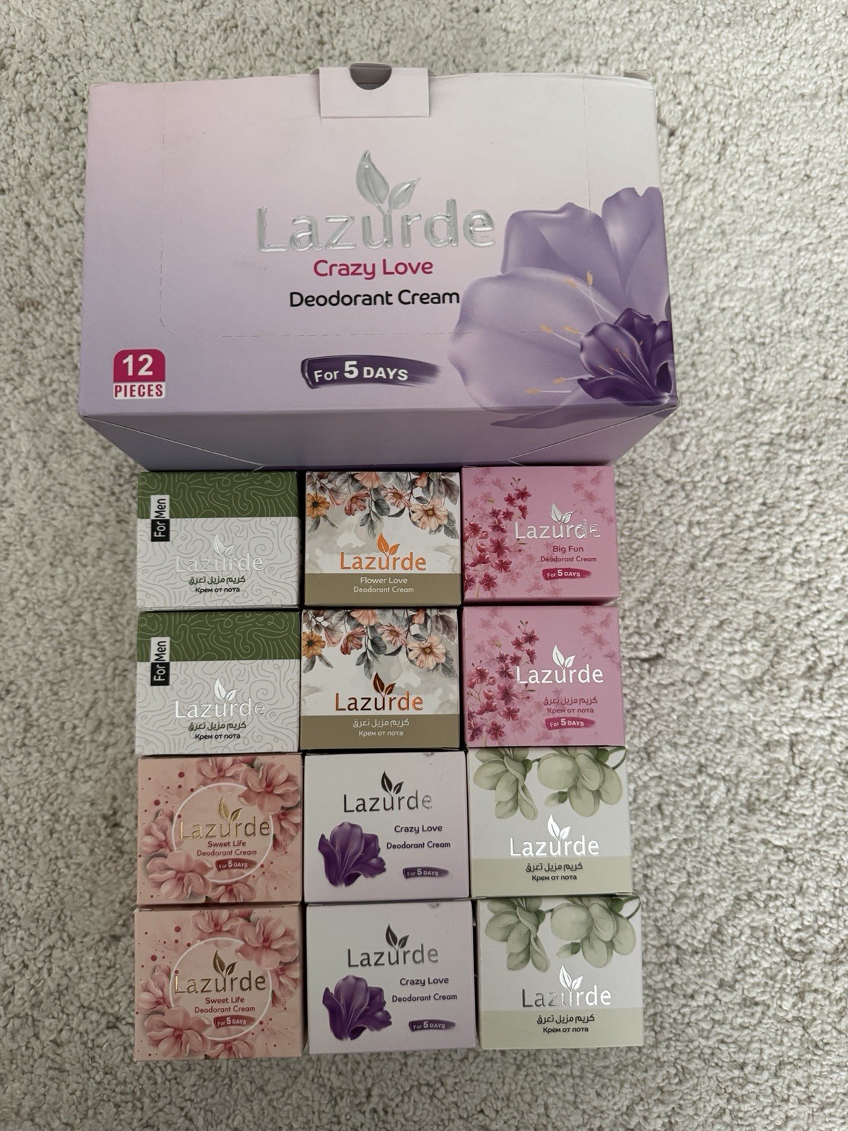 Lazurde Crazy Love 12 Piece Full Box Made In ARE United Arab Emirates