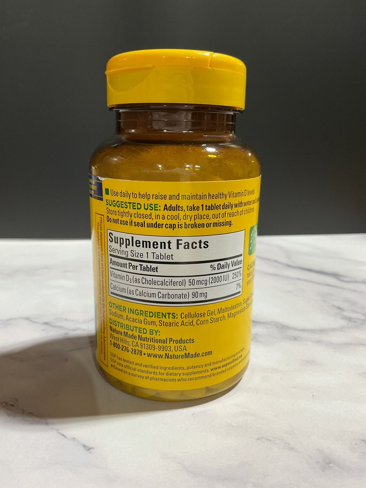 Nature Made Vitamin D3 – 2000 IU (50mcg) – Value Size 220 Tablets – Ex: 12/25