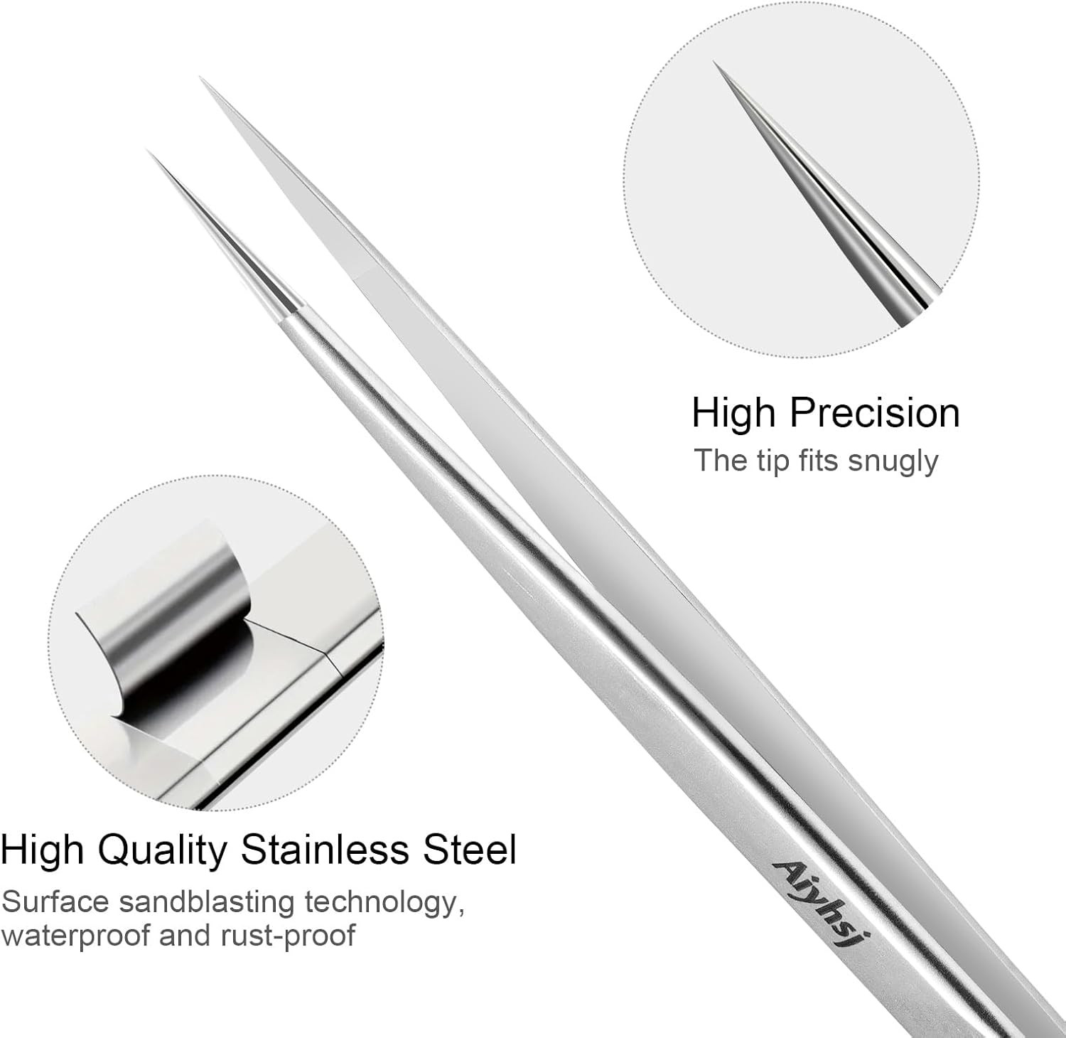 Precision Tweezer, Upgraded Professional Pointed, High-End Stainless Steel Tweez