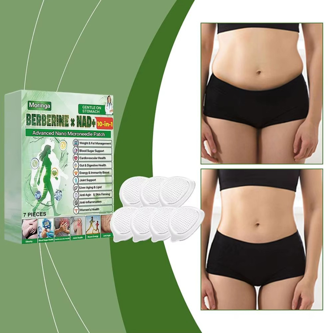 Moringa Berberine 10-in-1 Advanced Nano Microneedle Patch (7pcs/box)