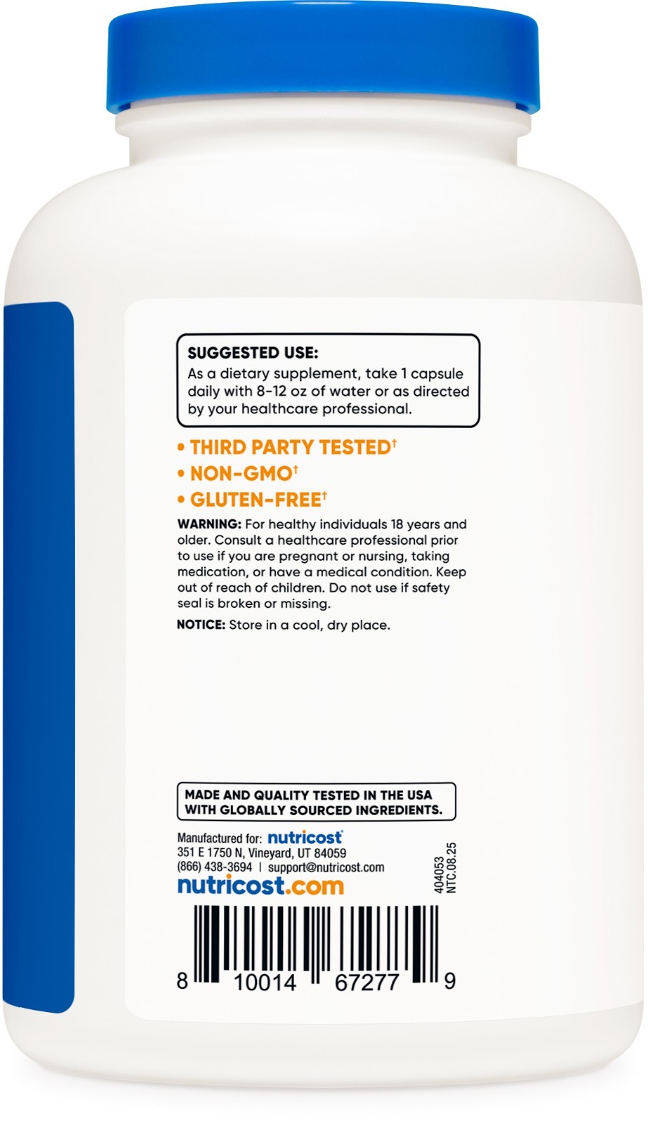 Nutricost Magnesium Complex 500mg, 240 Capsules – Gluten Free and Non-GMO