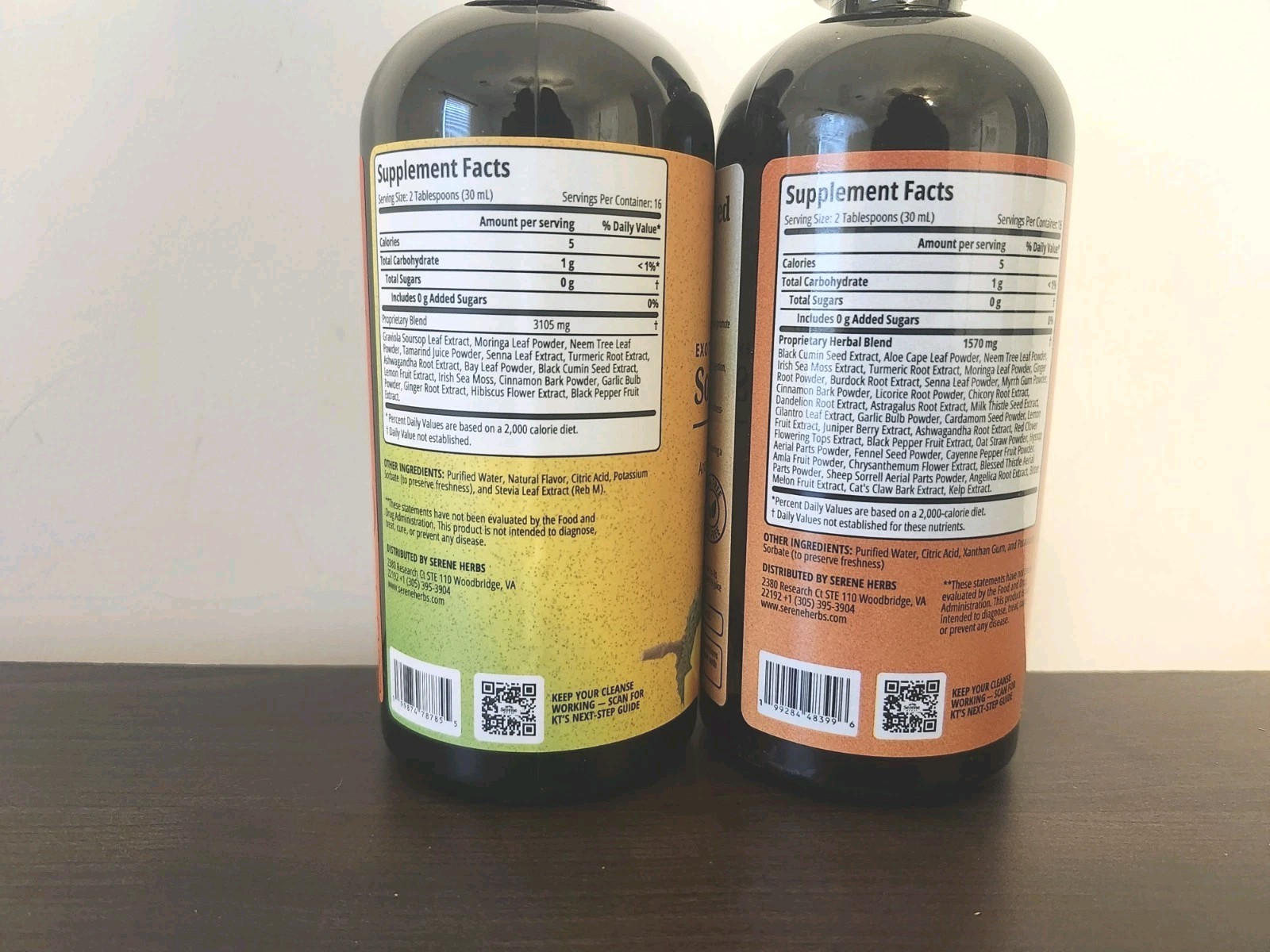 Serene HERBS Soursop Bitters & Black Seed Bitters Bundle Detox And Cleanse