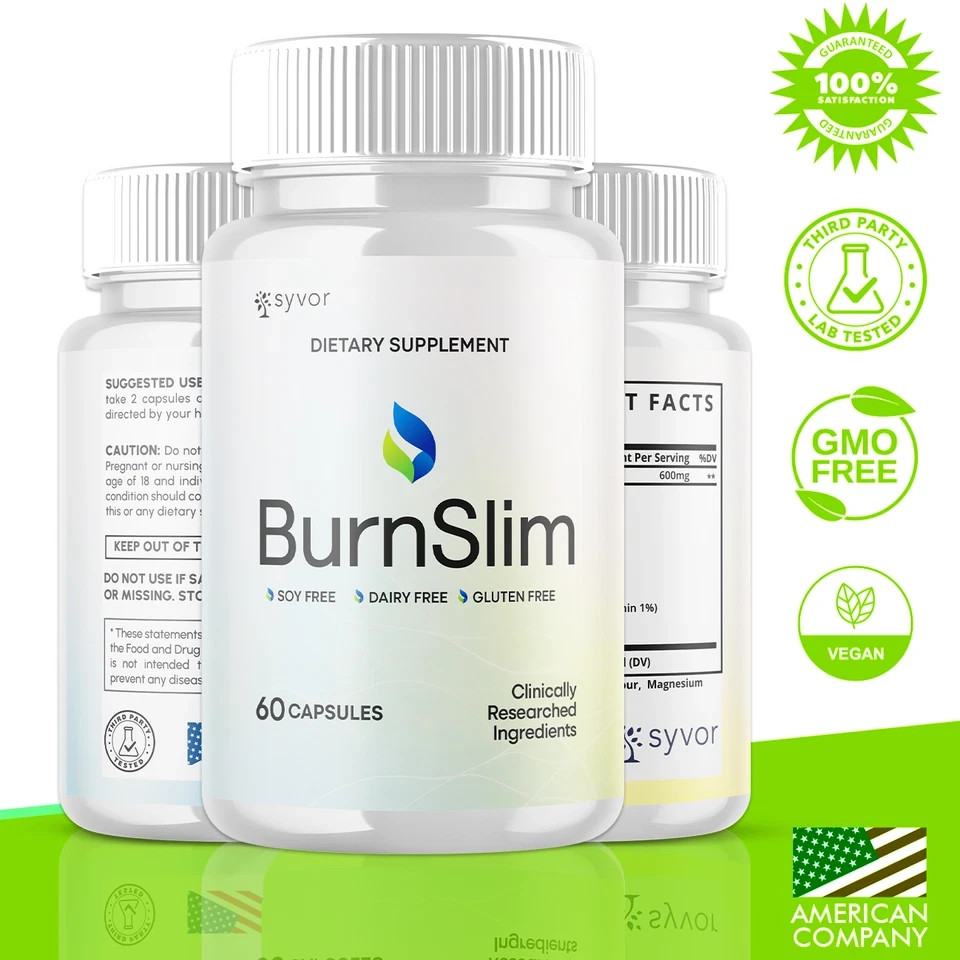 (2 Pack) BurnSlim Advanced Energy & Fitness Supplement Burn Slim 60 Capsules.