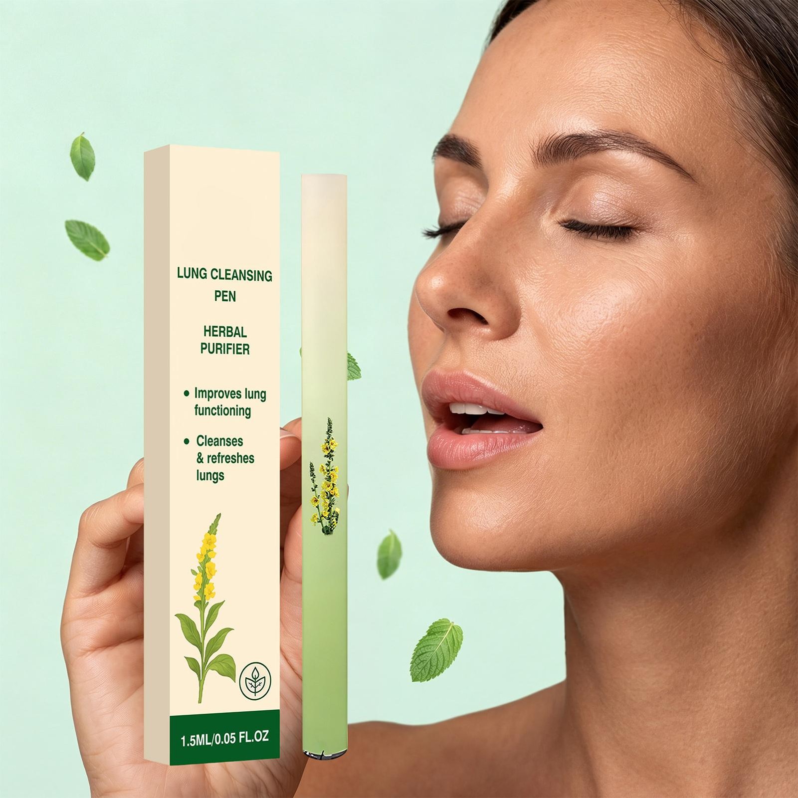 Mullein Lung Purifier Herbal Inhaler For Lung Health & Fresh Air
