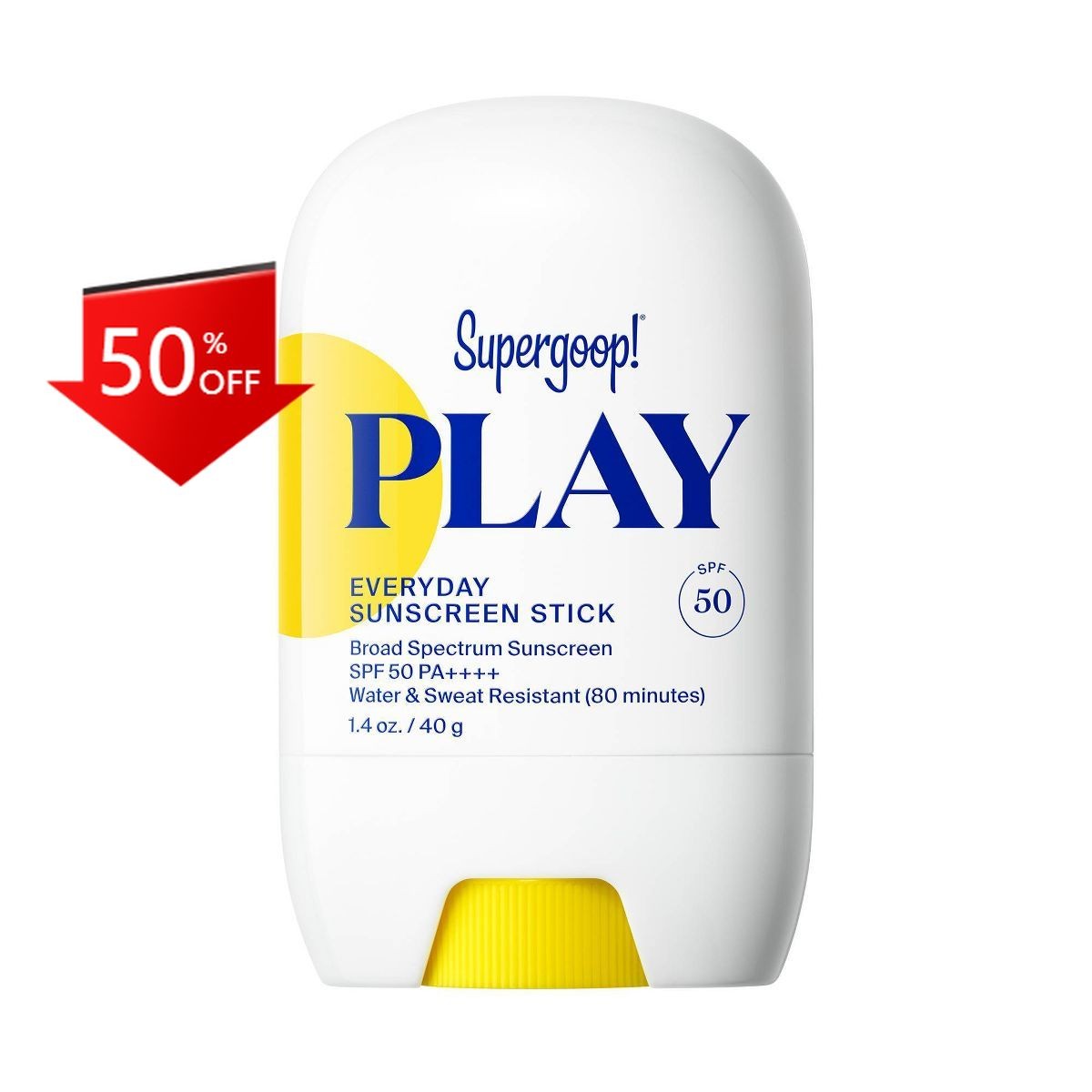 Supergoop! PLAY Everyday Sunscreen Stick – SPF 50 – 1.4oz: Whole Body