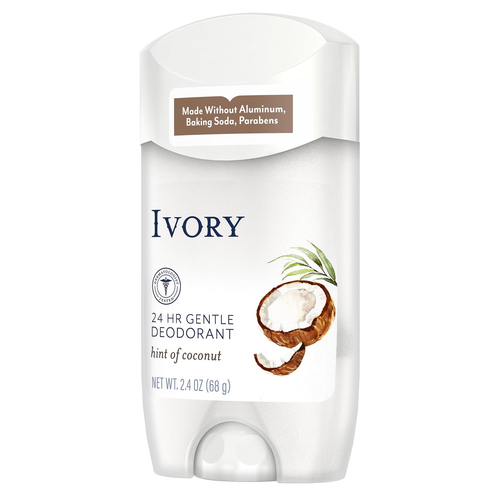 Ivory Aluminum Free Deodorant, 2.4oz (Pack of 6)