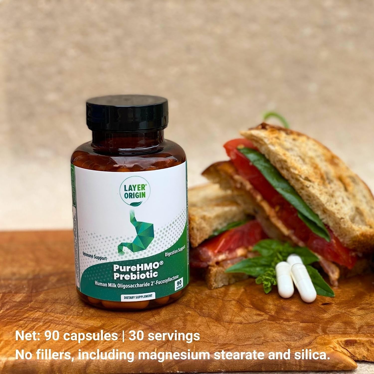 Human Milk Oligosaccharide (HMO 2′-FL) Prebiotic Fiber Powder Supplement