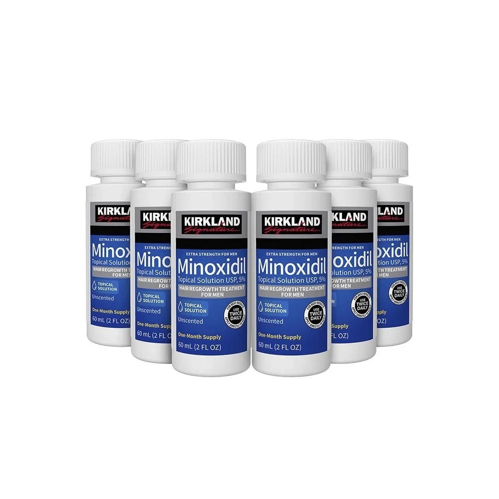 Kirkland Minoxidil 5% Hair Regrowth Solution Extra Strength Men 6 Month Supply