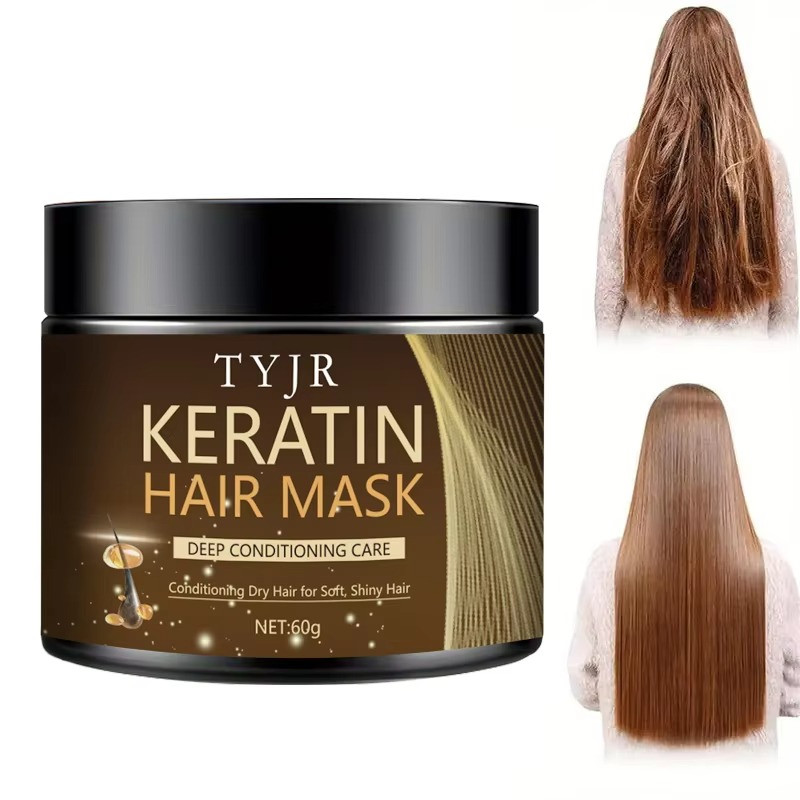 Keratin Hair Mask Protein Repair Treatment for Dry Damaged Frizzy Hair