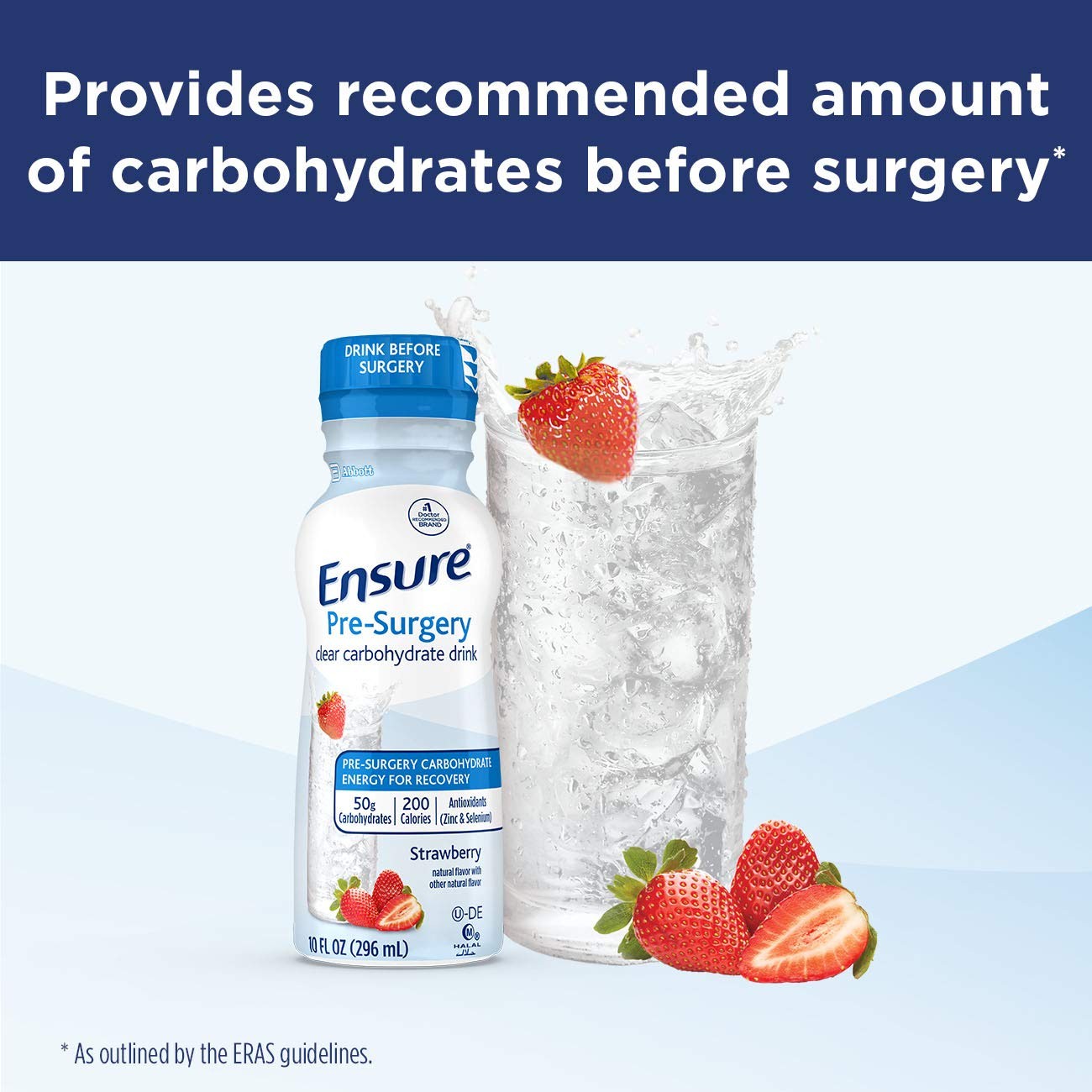 Ensure Pre-Surgery, Clear Carbohydrate Drink, 10 Fl Oz (Pack of 4)