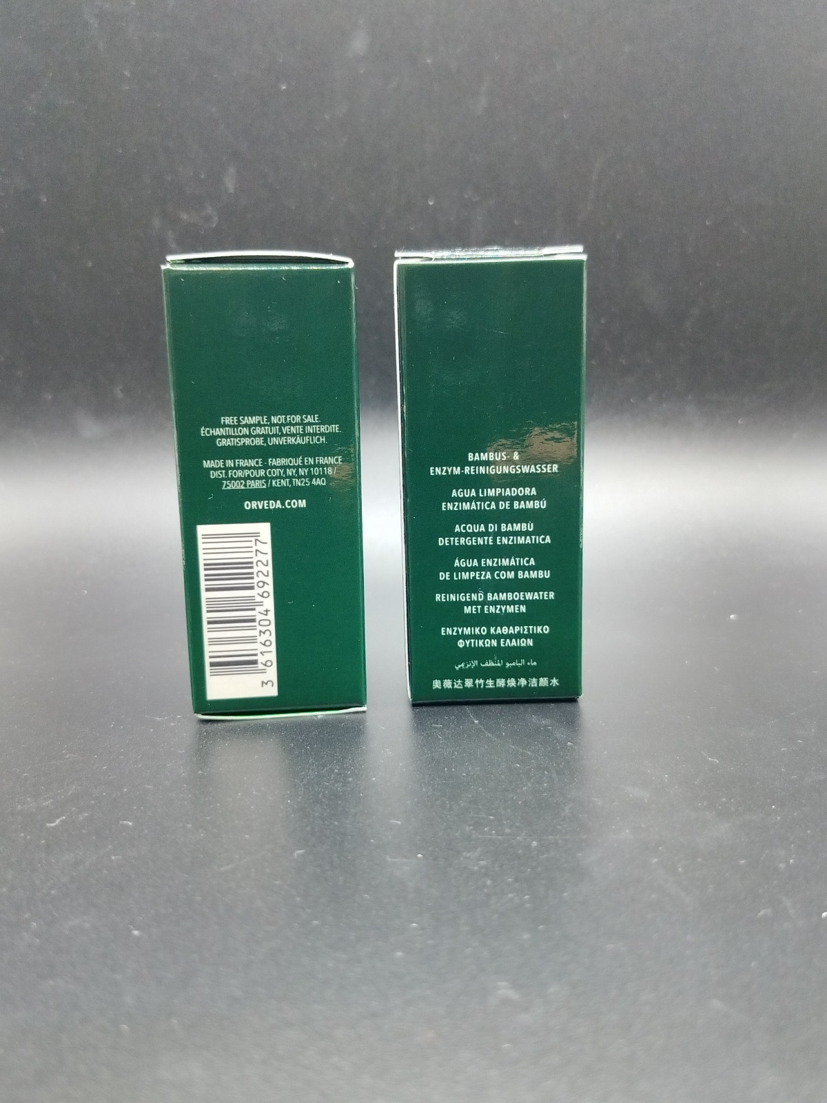 2x Orveda Respure Cleansing Bamboo & Enzymatic Water 0.67oz /20ml each Travel sz
