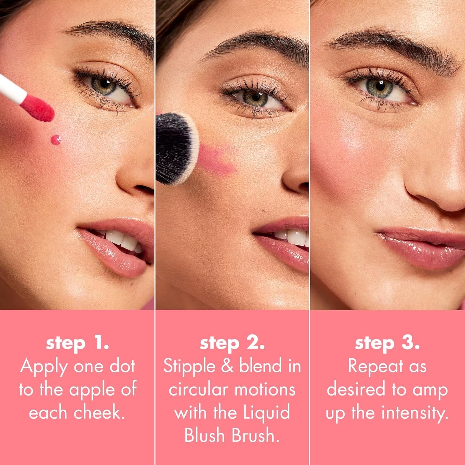 Camo Liquid Blush – , High-Pigment Peach Perfect, Dewy Finish, 1.14 oz