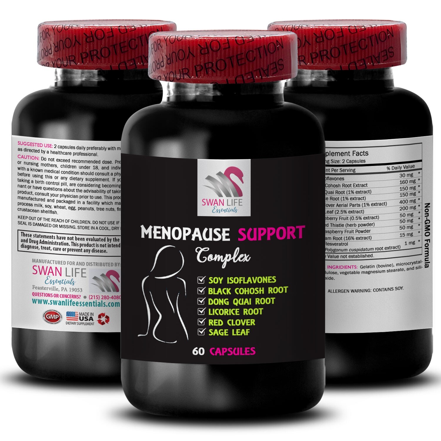 Serene Balance Complex – MENOPAUSE SUPPORT – Soft Rhythm Mix 3 Bottle 180 Caps