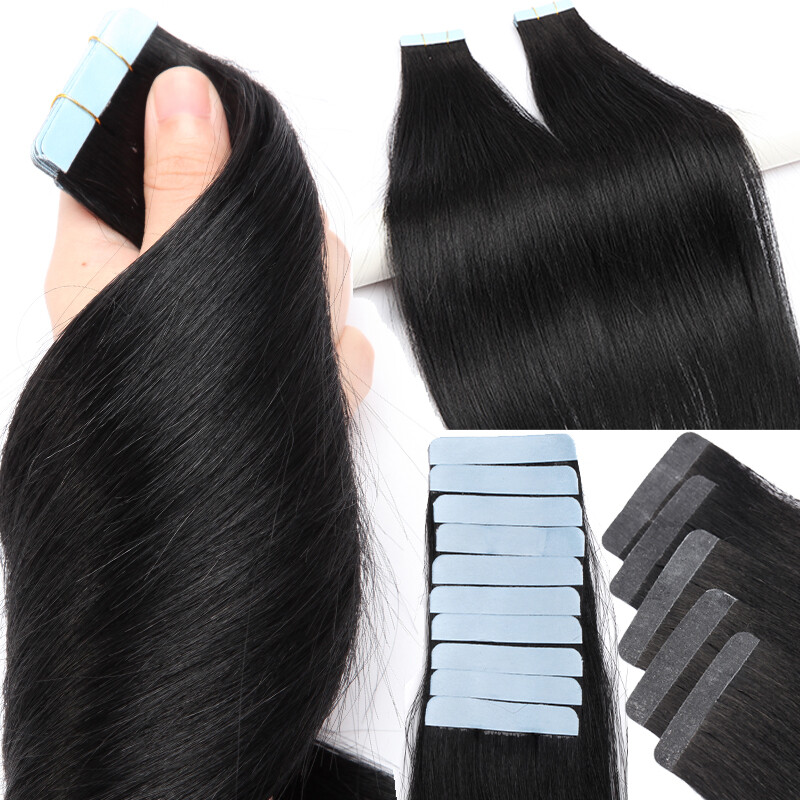 CLEARANCE Tape In Real Remy Human Hair Extension Highlight Skin Weft Thick 40PCS