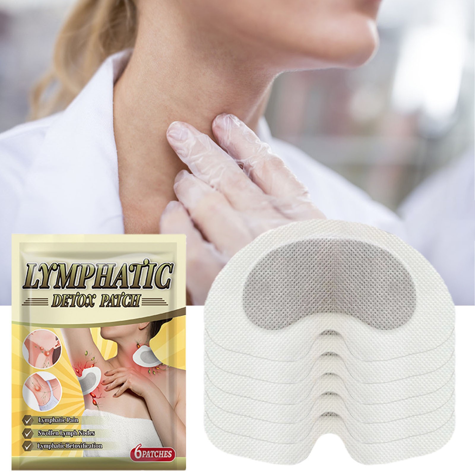 Lymphatic Care Herbal Detox Patch Underarm Neck Waist Thigh Lymph Remove