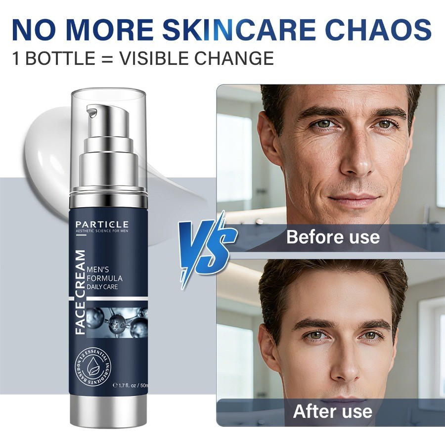 Particle Face Cream For Men 6 In 1 Anti Aging Cream Fights Eye Bags Dark Spots🔥
