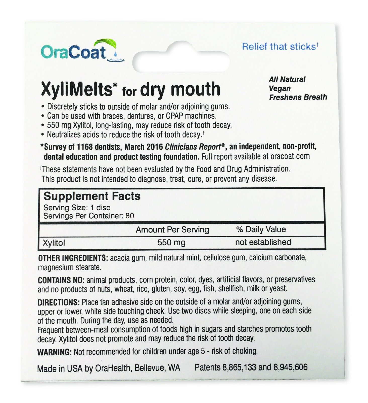 Xylimelts Dry Mouth Discs MILD MINT 40ct ALWAYS FRESH!