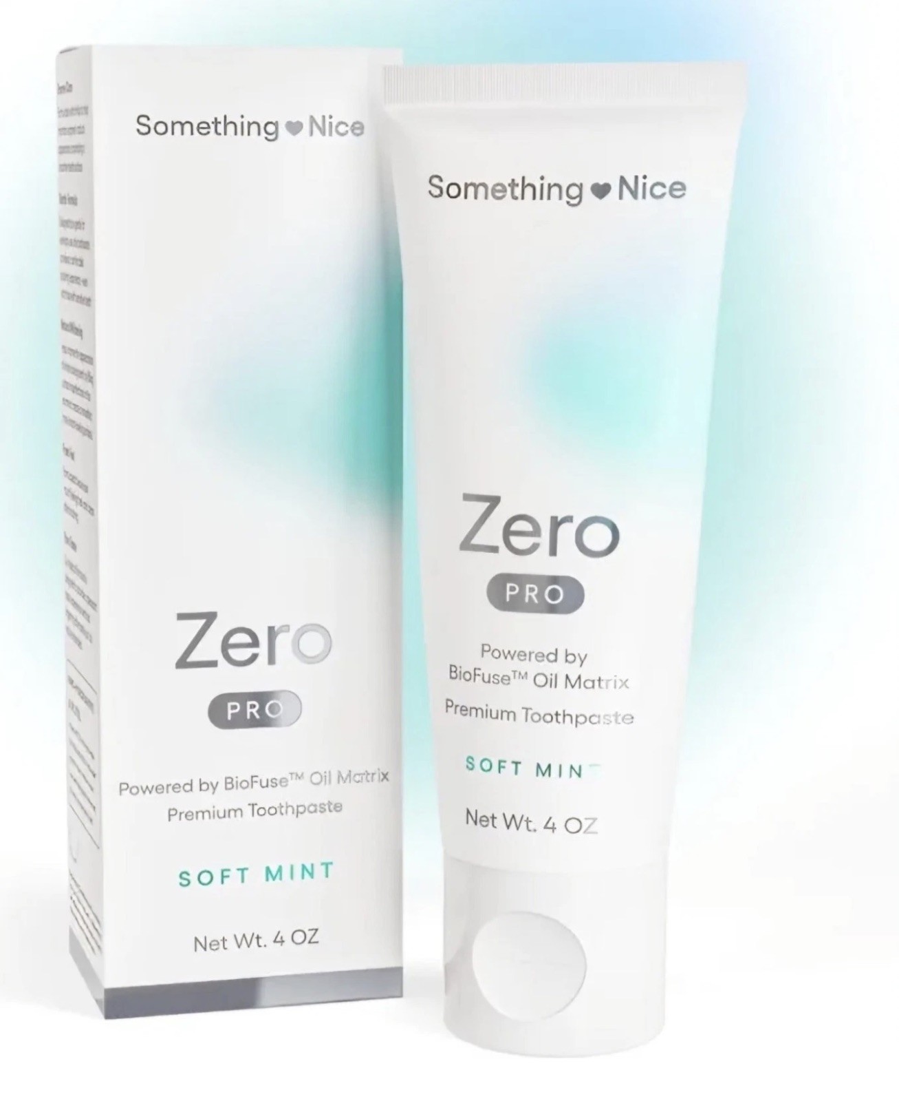 Something Nice Zero Pro Premium Toothpaste Soft Mint 4oz NEW Sealed Fast Ship