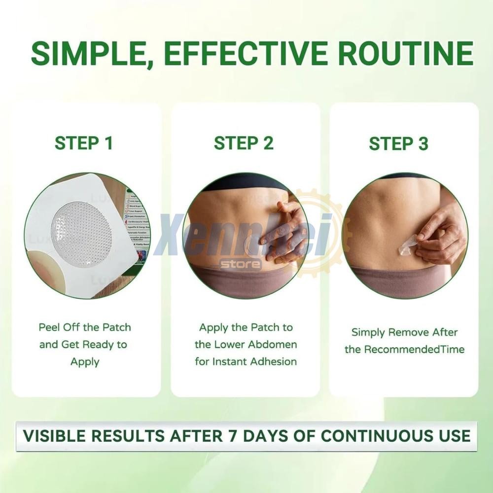 3-Pack Moringa Berberine NAD+ Weight Loss Patches Advanced Nano Microneedle