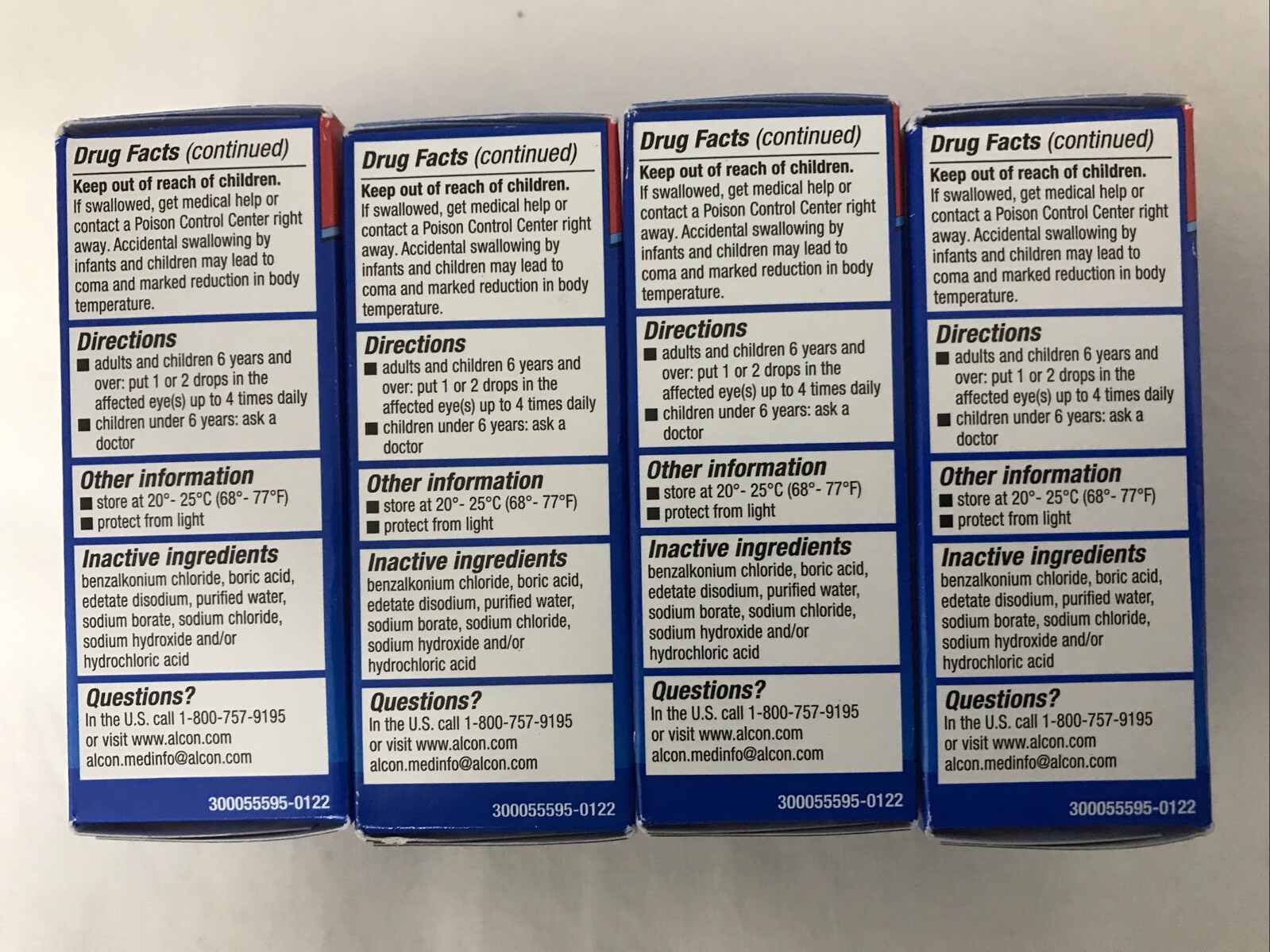 Exp 05/2027) 4 Boxes Naphcon A Eye Allergy Relief Drops 15 ml(0.5oz)