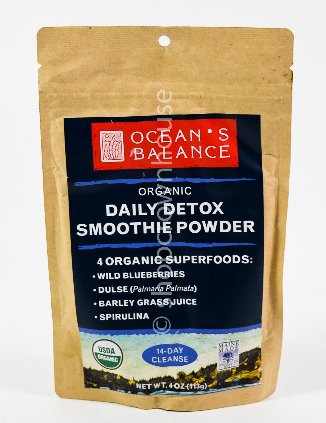 2 Ocean’s Balance 4oz Organic Daily DETOX Smoothie Powder 14 day cleanse 08/2027