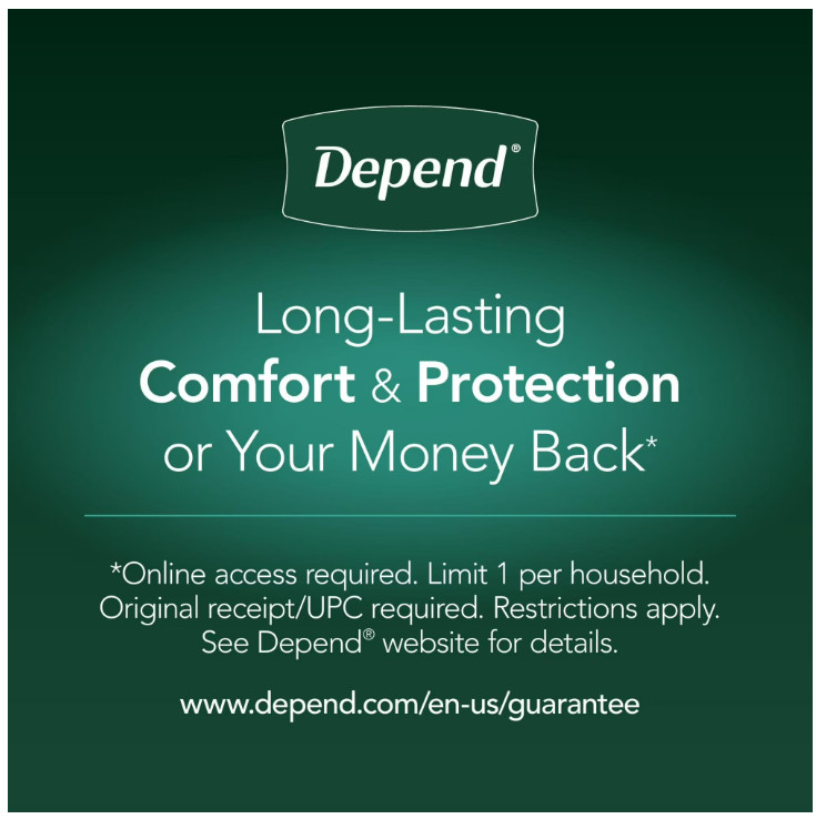 Depend Real Fit Incontinence Underwear for Men, Adult, S/M, Grey, 56 Count