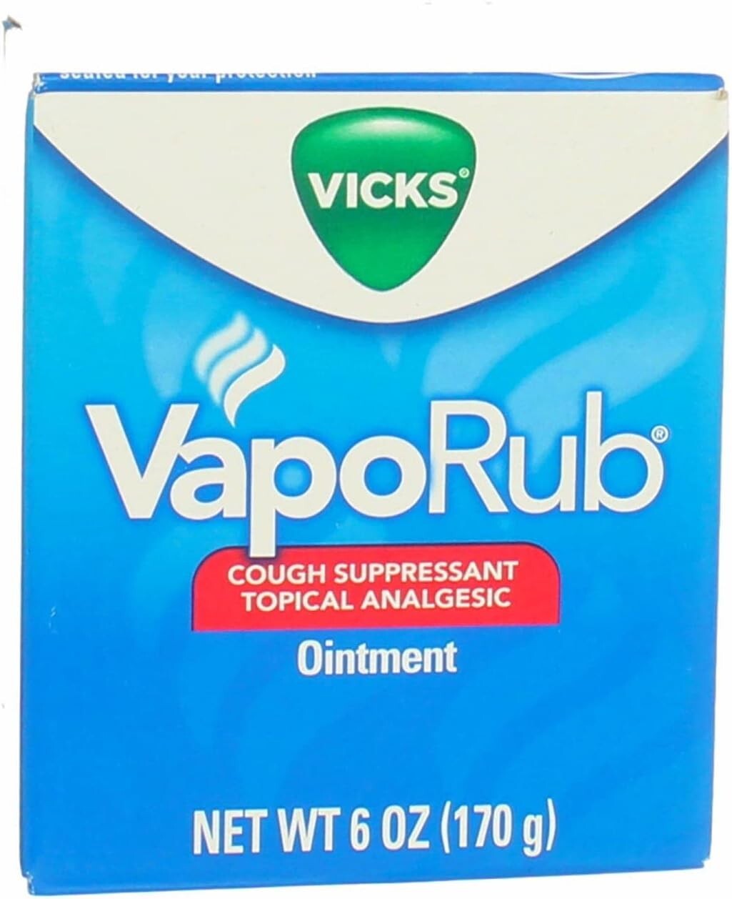 Vicks VapoRub Cough Suppressant Topical Analgesic Ointment 6 oz (Pack Of 6 Jars)