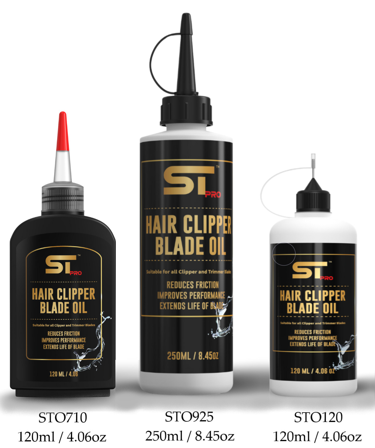 Hair Clipper Blade Oil by Supreme Trimmer for Lubricating Blades, 4FL OZ, STO710