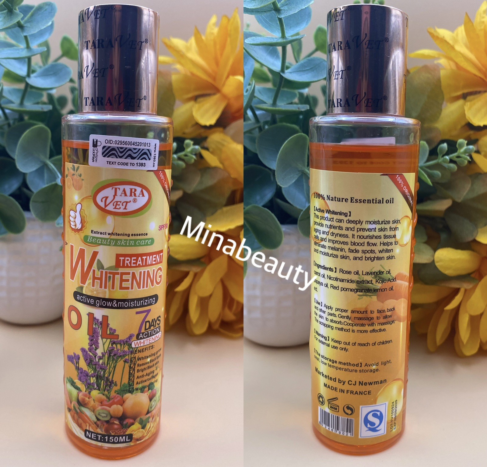 Tara Vet Active Glow & Moisturising Treatment Oil Spf 50 150ml 💯 Authentic