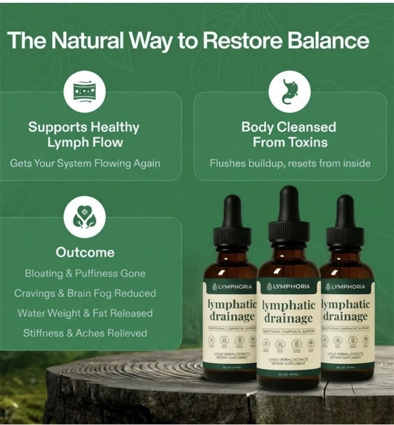 Lymphoria – Lymphatic Drainage 59ml – Detox, Bloat Relief & Immune Support US