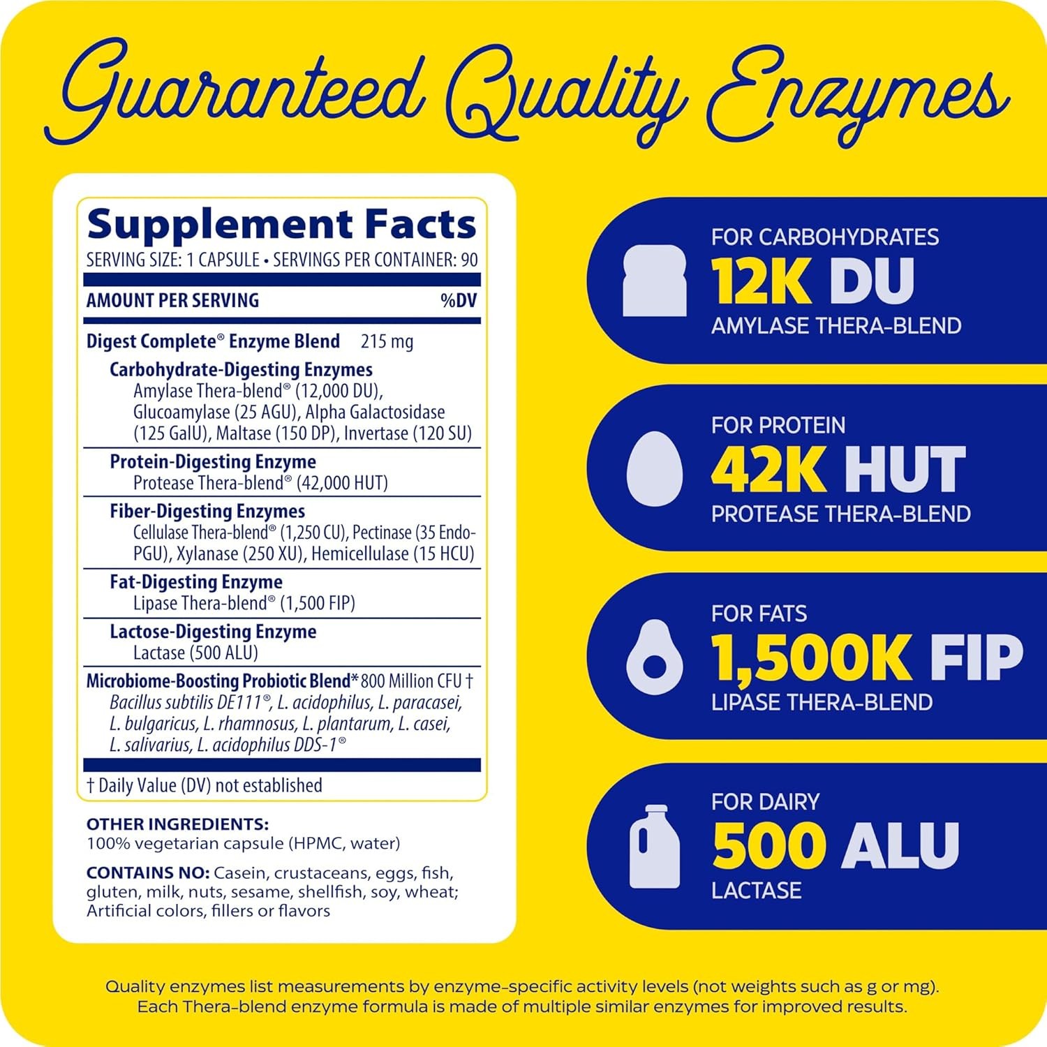 Enzymedica, Digest Complete + Probiotics, Full-Range, Everyday Enzymes with 800
