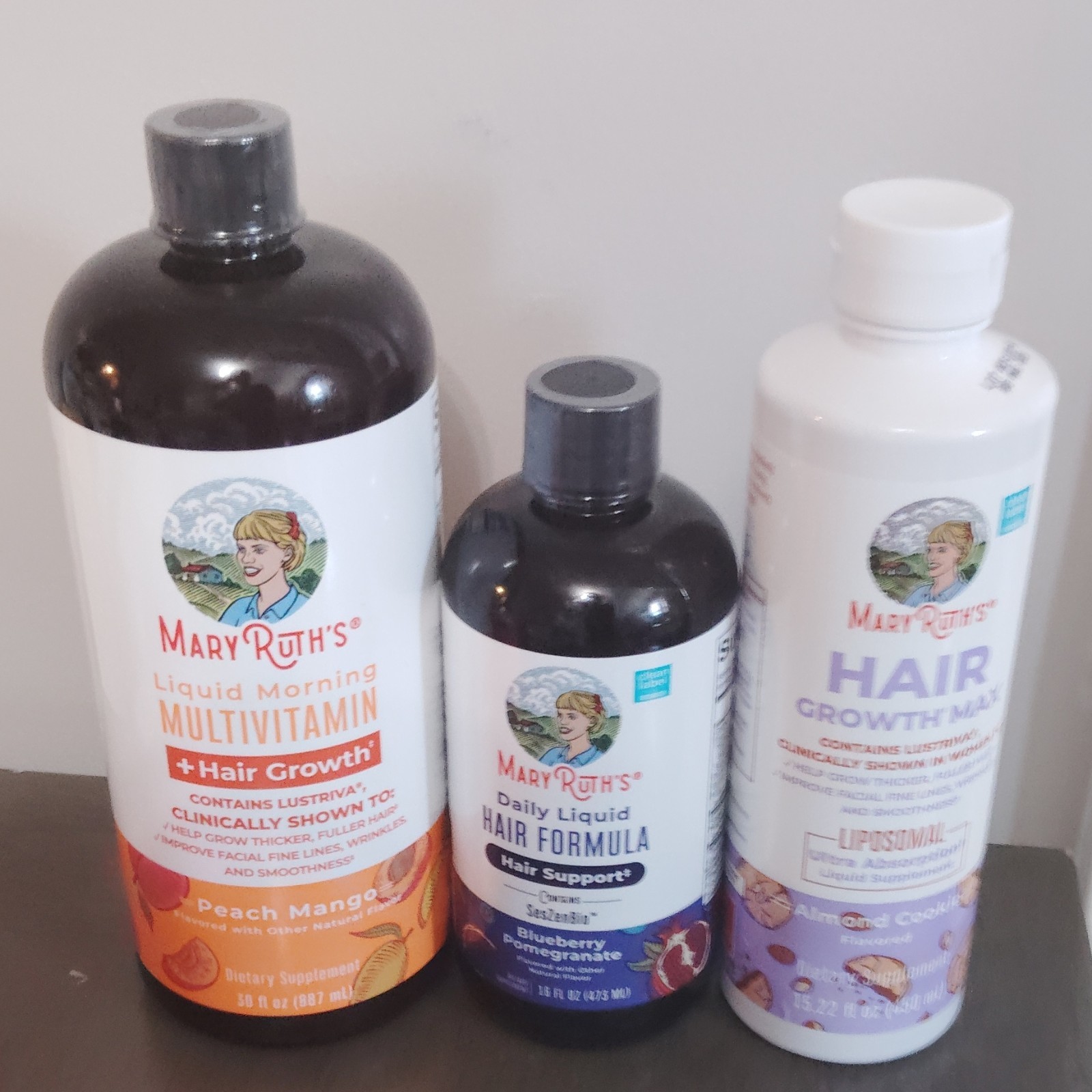 MaryRuth’s Liquid Hair Growth Multivitamin 30 fl oz Peach/Blueberry