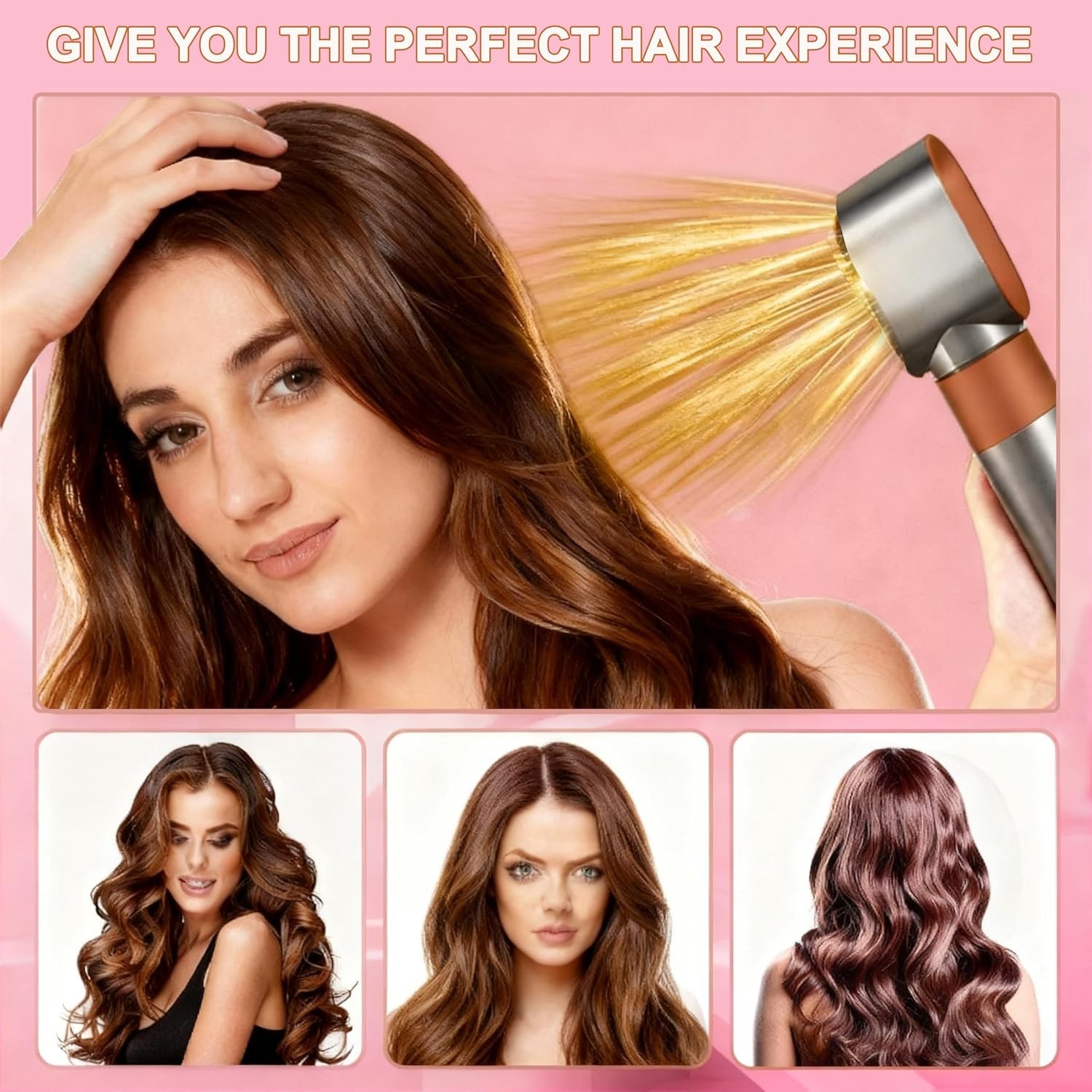 Nickel/Copper Pre-Styling Dryer Nozzle – Achieve Salon-Worthy Blowouts at Home