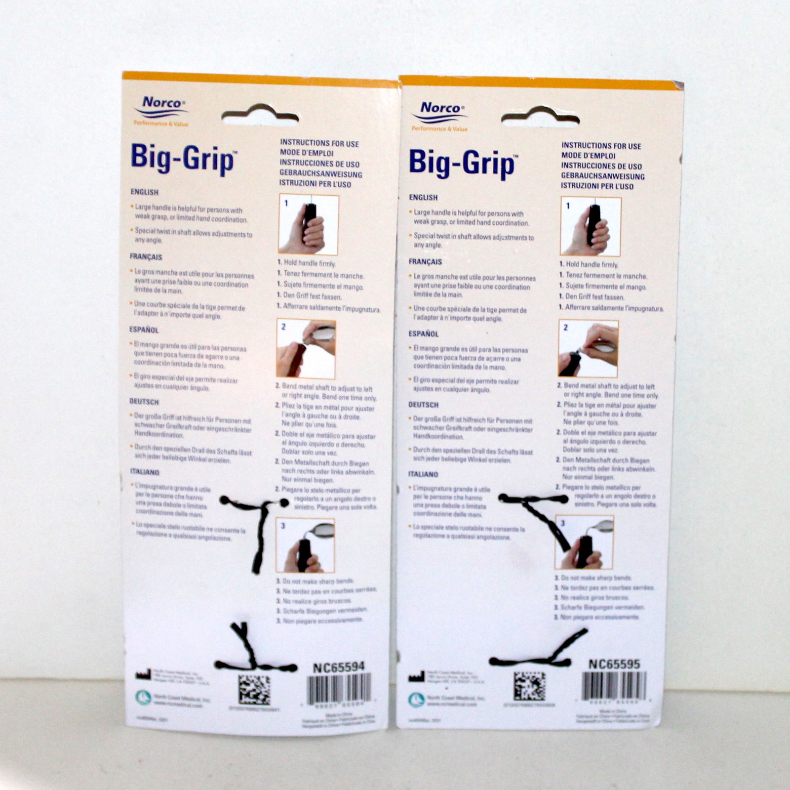 Big Grip Bendable Spoon lot 2 Norco Tablespoon + Small Parkinson’s Arthritis