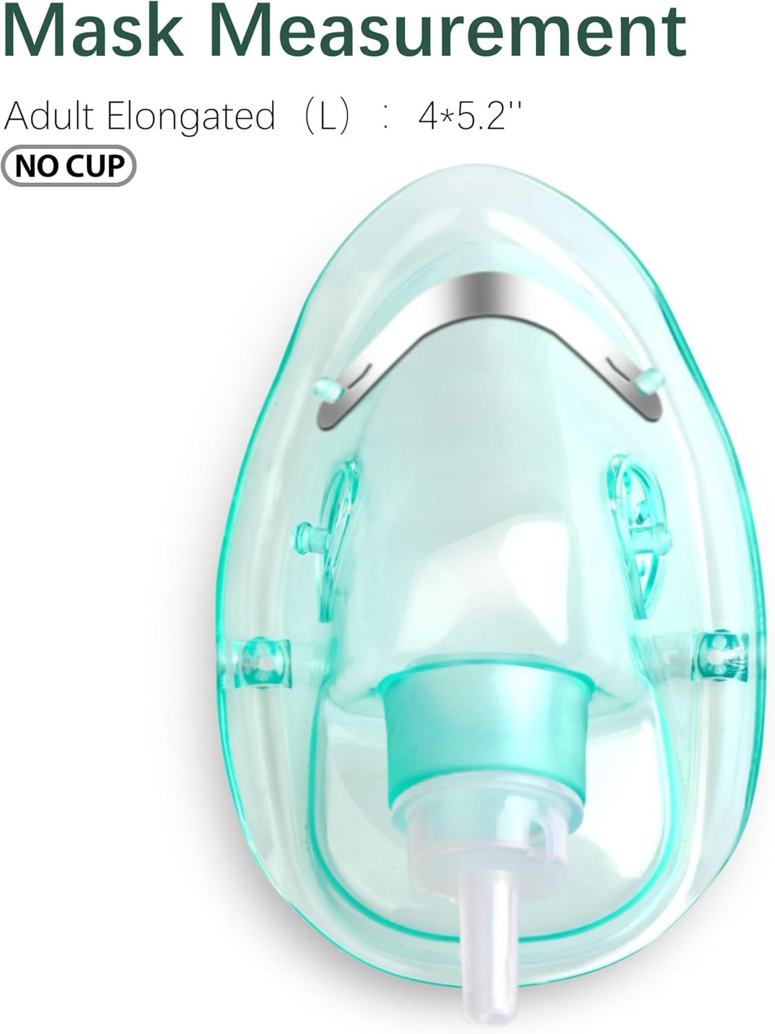 ANSNF 2 Pack Oxygen Mask for Face Adult with 6.6′ Tube & Adjustable Elastic Stra